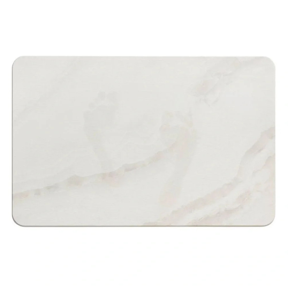 NEW! Diatomaceous Stone Hard Bath Mat, Marble